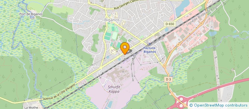 localisation de l'entreprise SCI ARCACHON CHANZY  BIGANOS