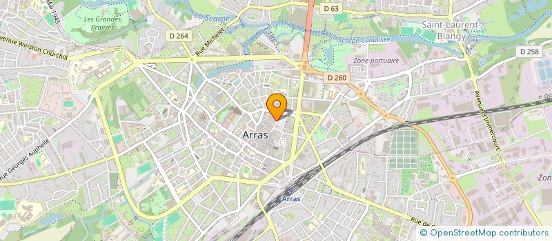 localisation de l'entreprise SCI  ARCADE 25 à ARRAS