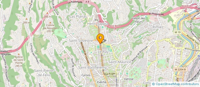 localisation de l'entreprise SCI ARCADE à NICE