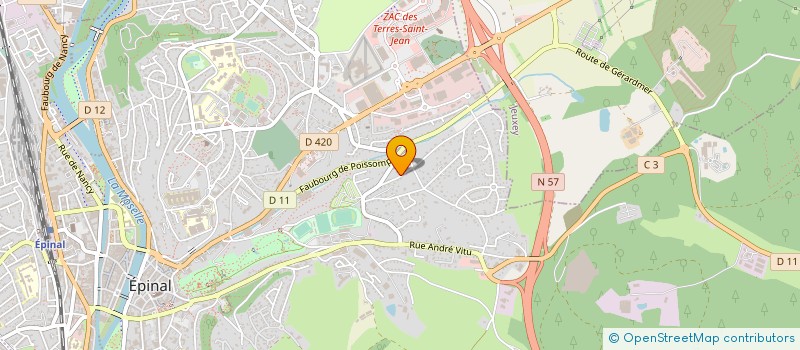 localisation de l'entreprise SCI ARCADE INVESTISSEMENT à EPINAL