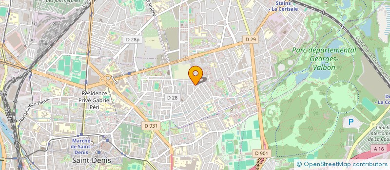localisation de l'entreprise SCI ARCADE PATRIMOINE  SAINT-DENIS