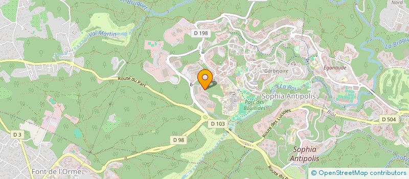 localisation de l'entreprise SCI ARCADES  VALBONNE