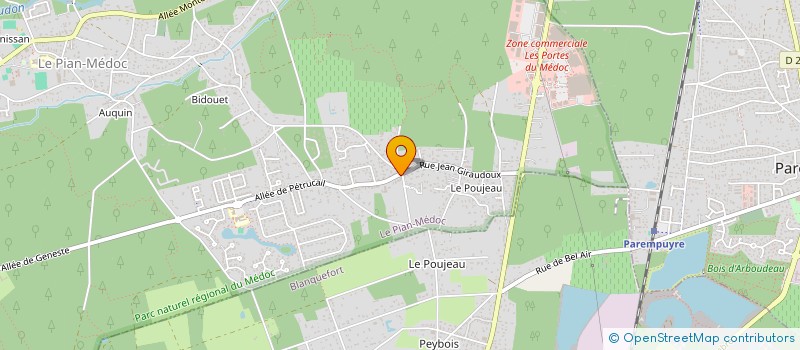 localisation de l'entreprise SCI ARCADI à LE PIAN-MEDOC