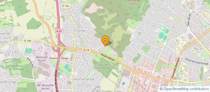 localisation de l'entreprise SCI ARCADIA  THIONVILLE