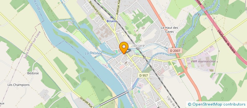 localisation de l'entreprise SCI ARCADIAN à BRIARE
