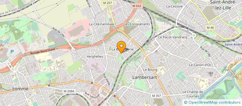 localisation de l'entreprise SCI ARCADIE à LAMBERSART