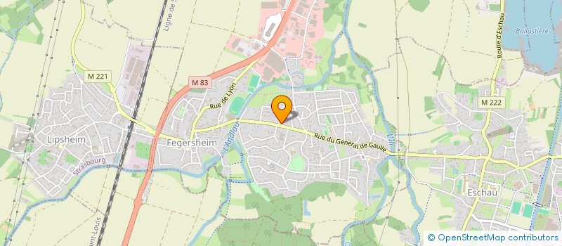 localisation de l'entreprise SCI ARCADIO  FEGERSHEIM