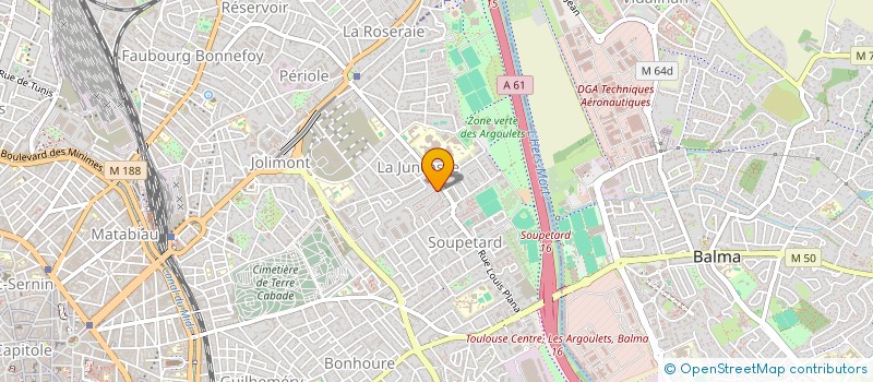 localisation de l'entreprise SCI ARCADOC à TOULOUSE