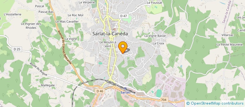 localisation de l'entreprise SCI ARCALEF 84 à SARLAT-LA-CANEDA