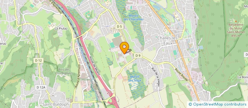 localisation de l'entreprise SCI ARCALOD 73  CHALLES-LES-EAUX