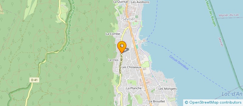 localisation de l'entreprise SCI ARCALP  SEVRIER