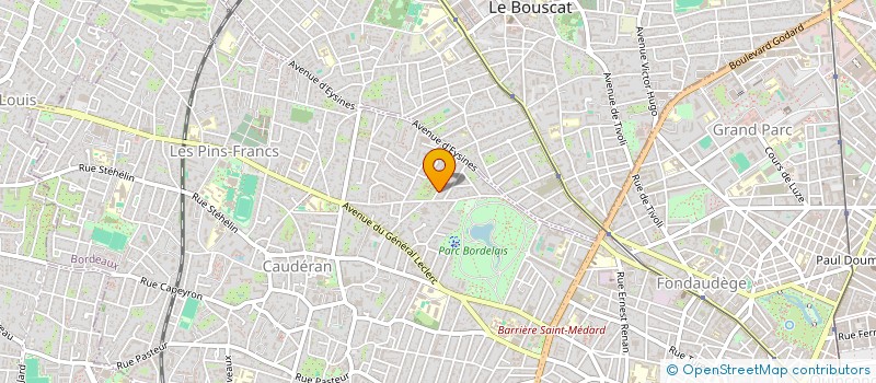 localisation de l'entreprise SCI ARCALU  BORDEAUX