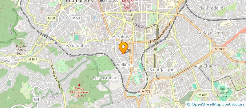 localisation de l'entreprise SCI ARCALUS  CLERMONT-FERRAND