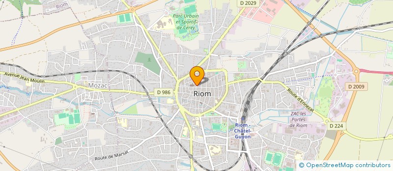 localisation de l'entreprise SCI ARCANA  RIOM