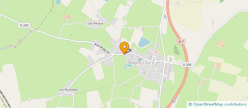 localisation de l'entreprise SCI ARCANA à MAGNY-COURS