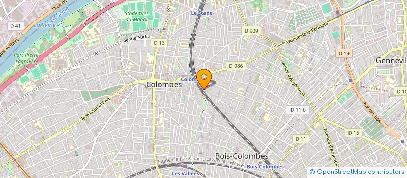 localisation de l'entreprise SCI ARCANE MAJEUR  COLOMBES