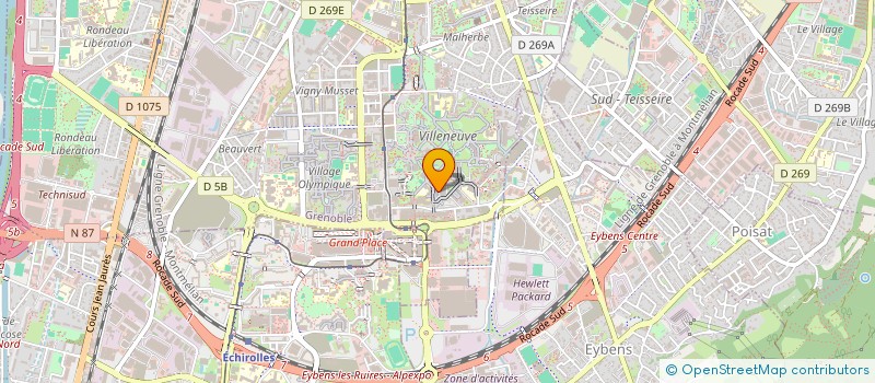 localisation de l'entreprise SCI ARCANGES  GRENOBLE