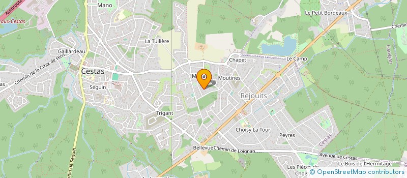 localisation de l'entreprise SCI ARCAP  CESTAS