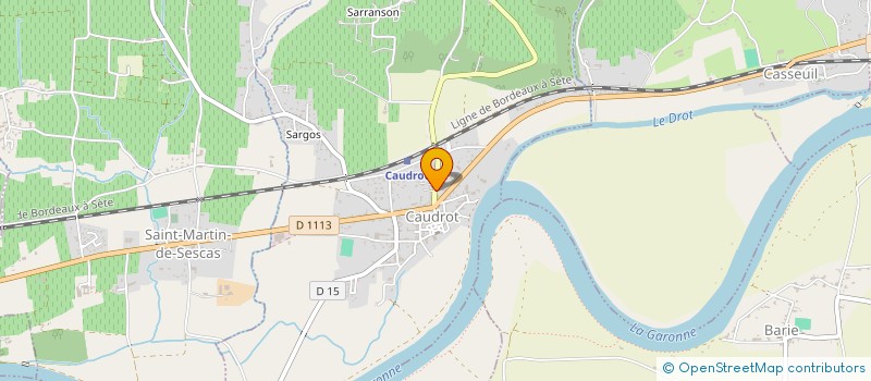 localisation de l'entreprise SCI ARCC  CAUDROT