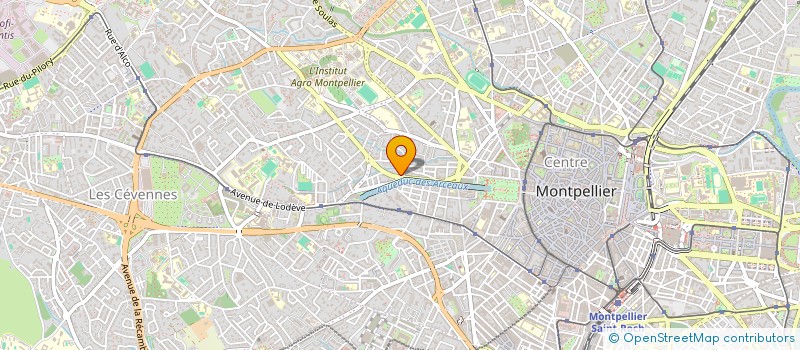 localisation de l'entreprise SCI ARCEAU VALETTE à MONTPELLIER