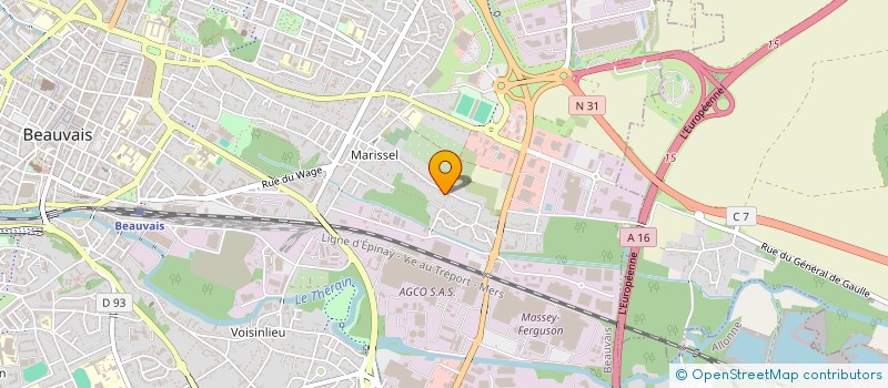 localisation de l'entreprise SCI ARCELAN  BEAUVAIS