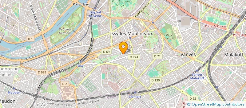 localisation de l'entreprise SCI ARCELLY à ISSY-LES-MOULINEAUX