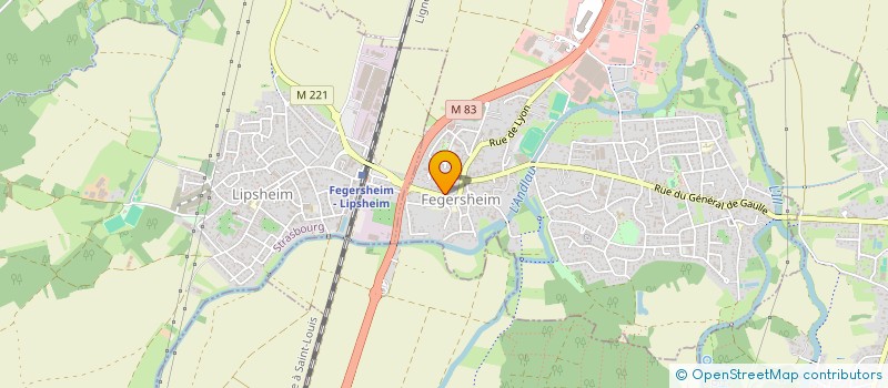 localisation de l'entreprise SCI ARCERI  FEGERSHEIM