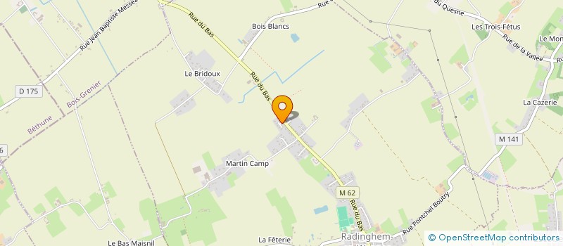 localisation de l'entreprise SCI ARCG  RADINGHEM-EN-WEPPES