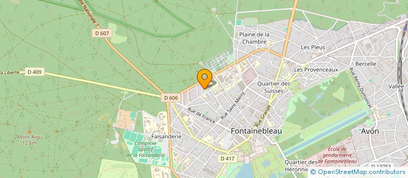 localisation de l'entreprise SCI ARCHADEN  FONTAINEBLEAU