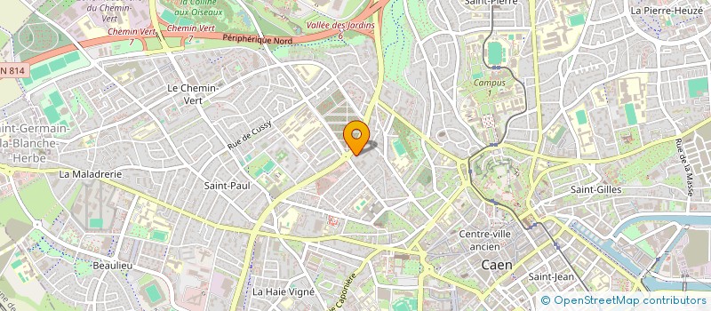 localisation de l'entreprise SCI ARCHANGES à CAEN