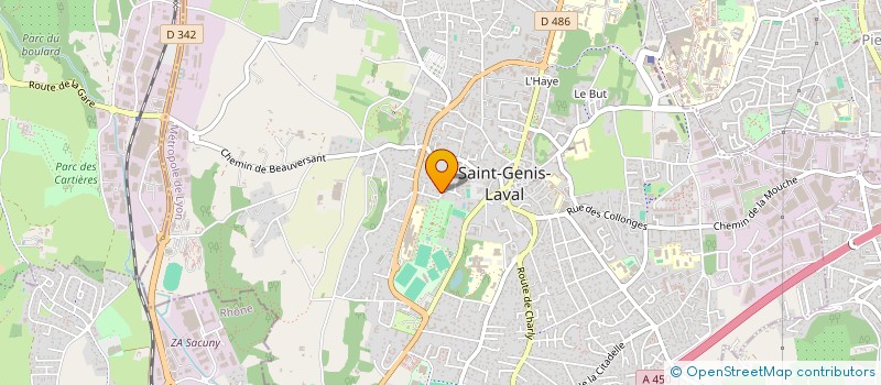 localisation de l'entreprise SCI ARCHER COMMERCE  SAINT-GENIS-LAVAL