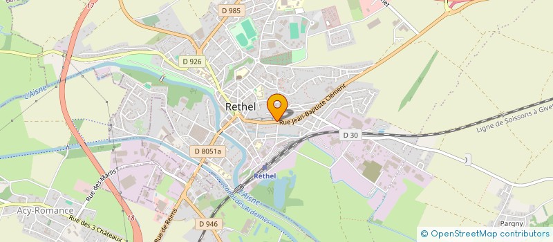 localisation de l'entreprise SCI ARCHI 08  RETHEL