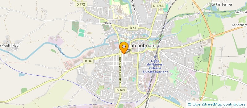 localisation de l'entreprise SCI ARCHI 2  CHATEAUBRIANT