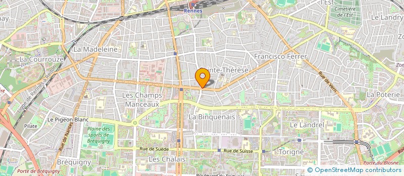 localisation de l'entreprise SCI ARCHI 2 G  RENNES