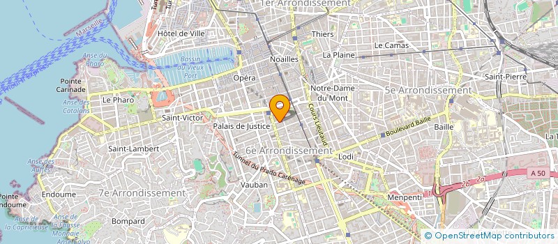 localisation de l'entreprise SCI ARCHI 37 à MARSEILLE
