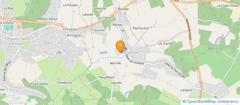 localisation de l'entreprise SCI ARCHI-BIENS  BONNETAN