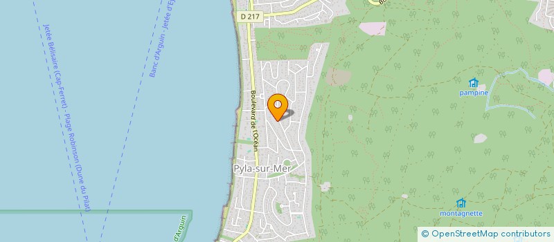 localisation de l'entreprise SCI ARCHIBALD à LA TESTE-DE-BUCH