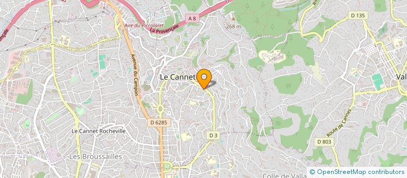 localisation de l'entreprise SCI ARCHIBALD à LE CANNET