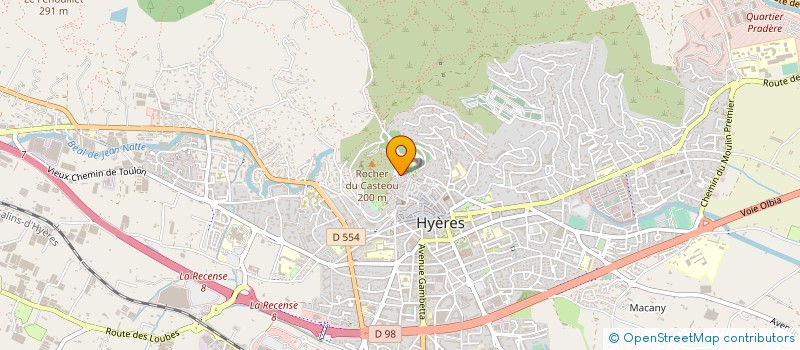 localisation de l'entreprise SCI ARCHIBURE à HYERES