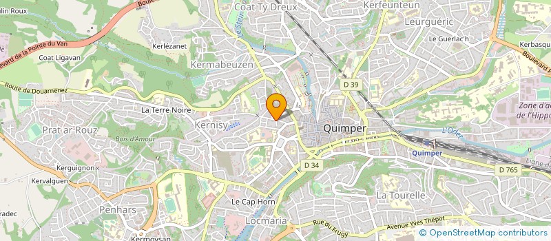 localisation de l'entreprise SCI ARCHIPEL à QUIMPER