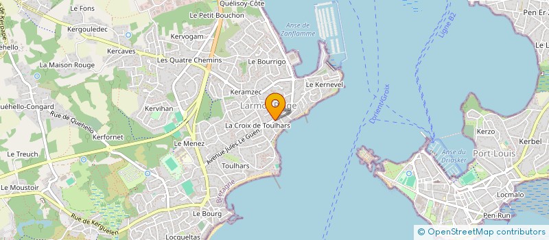 localisation de l'entreprise SCI ARCHIPEL  LARMOR-PLAGE