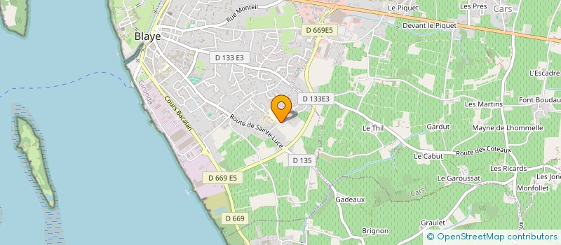 localisation de l'entreprise SCI ARCHIPEL à BLAYE