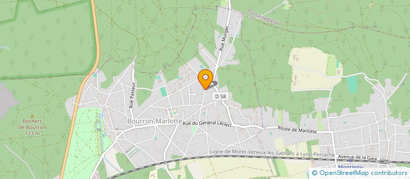 localisation de l'entreprise SCI ARCHIPEL  BOURRON-MARLOTTE