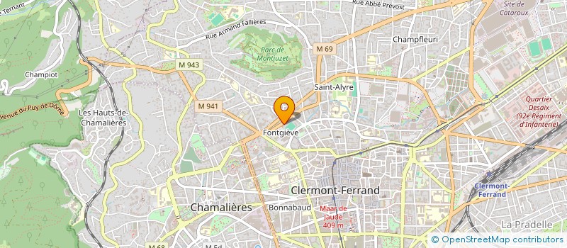 localisation de l'entreprise SCI ARCHIPEL  CLERMONT-FERRAND