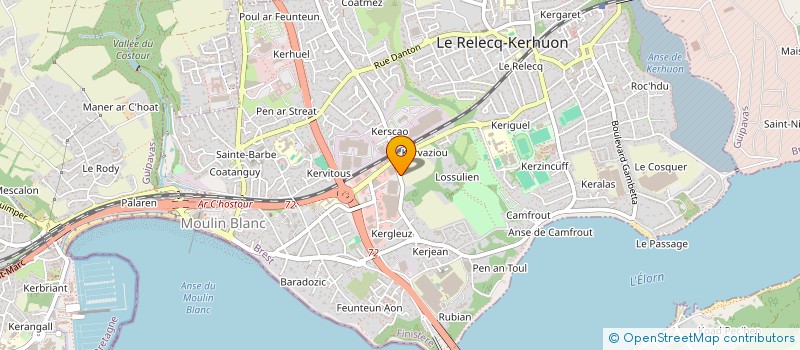 localisation de l'entreprise SCI ARCHIPEL BREST OCEANE  LE RELECQ-KERHUON