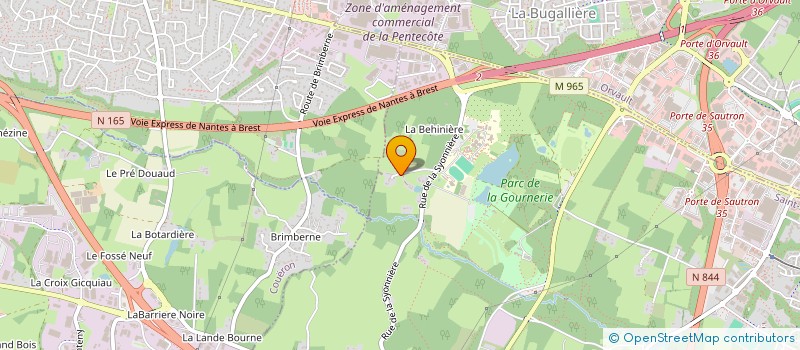 localisation de l'entreprise SCI ARCHISCOPE IMMO  ST-HERBLAIN