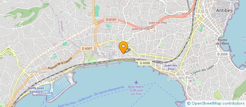 localisation de l'entreprise SCI ARCHITECTURE DESIGN à ANTIBES