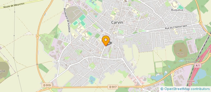 localisation de l'entreprise SCI ARCHIV  CARVIN