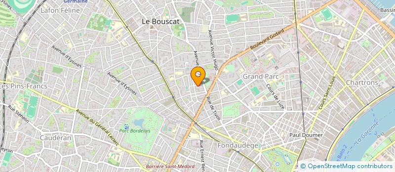 localisation de l'entreprise SCI ARCHIVOLTE  LE BOUSCAT