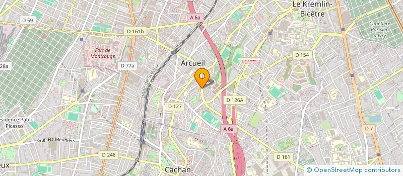 localisation de l'entreprise SCI ARCHOS à ARCUEIL
